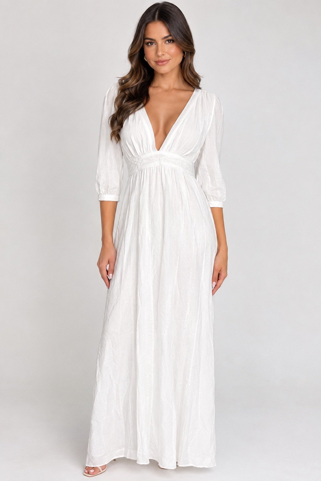 Vestido Maxi Midi Manga