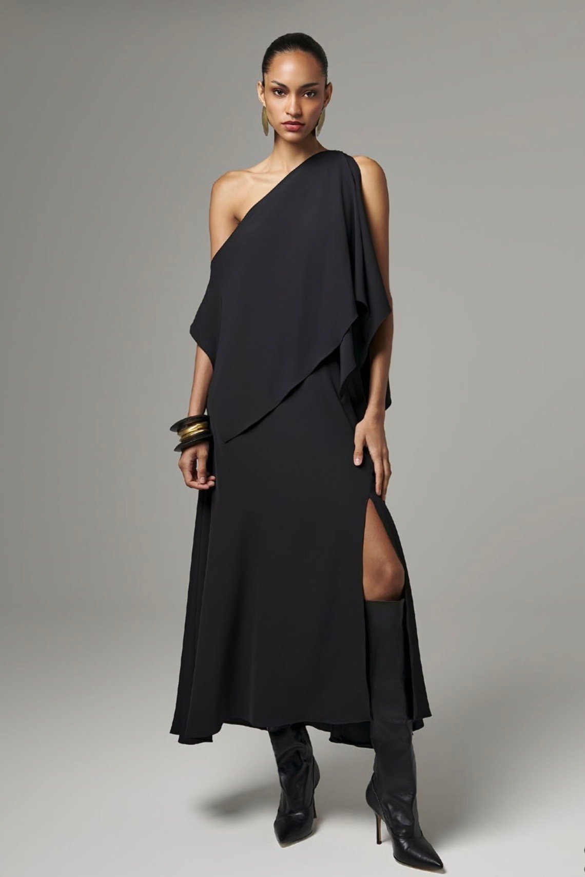 Vestido Maxi Midi Assimetria