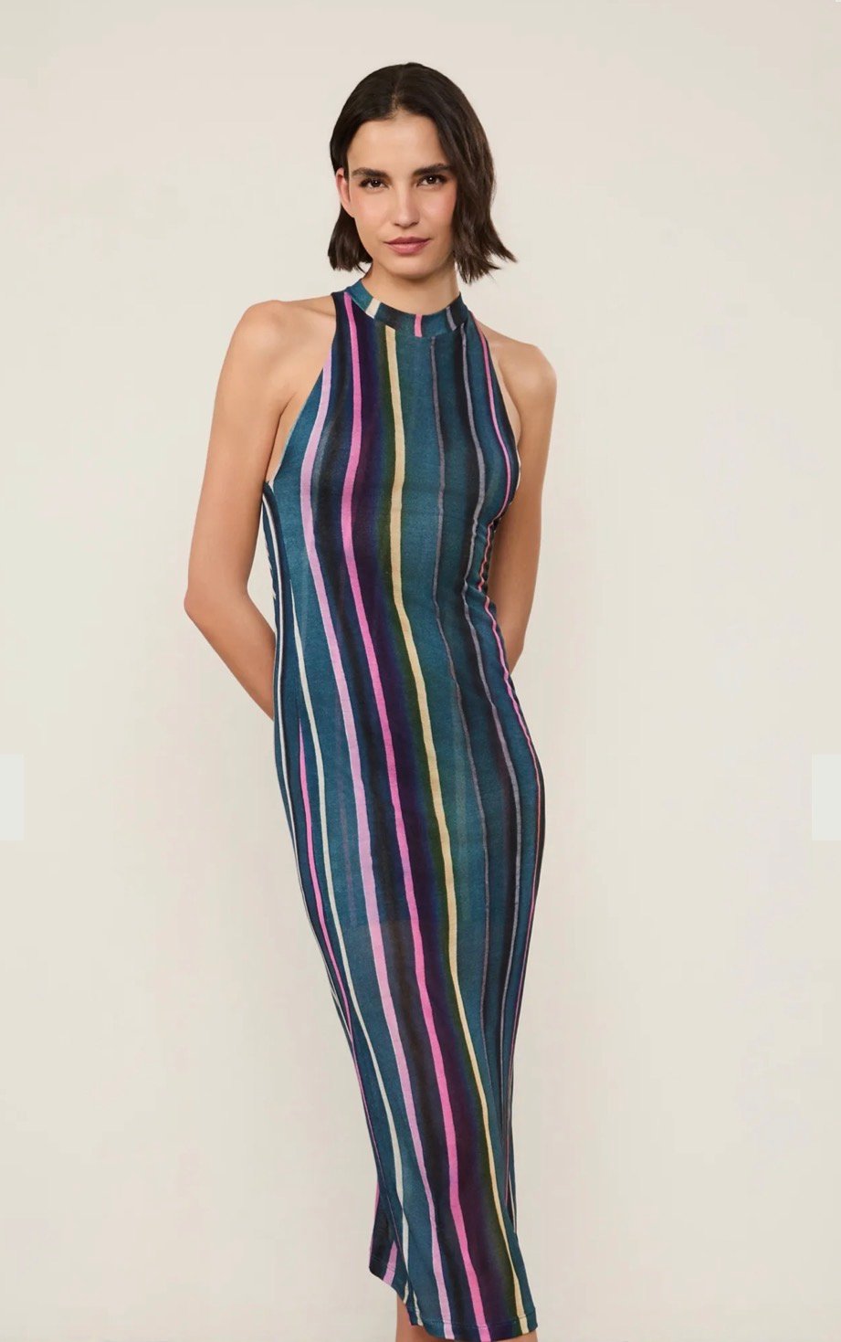 Vestido Gola Alta