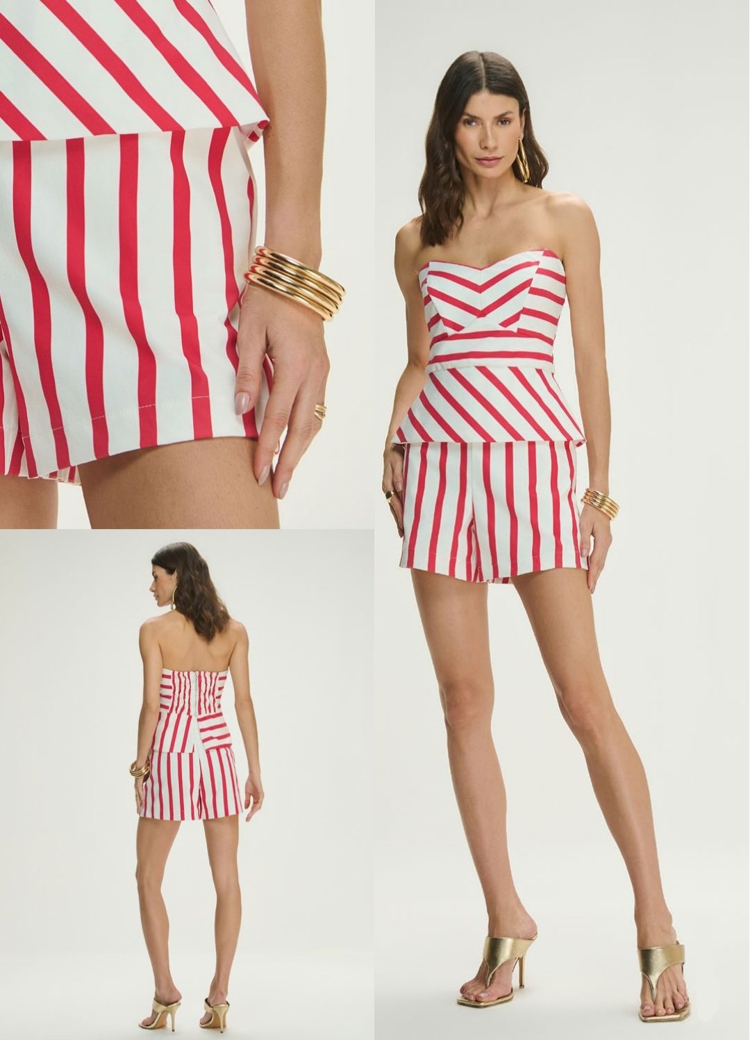 Conjunto Tomara Que Caia Shorts Listras