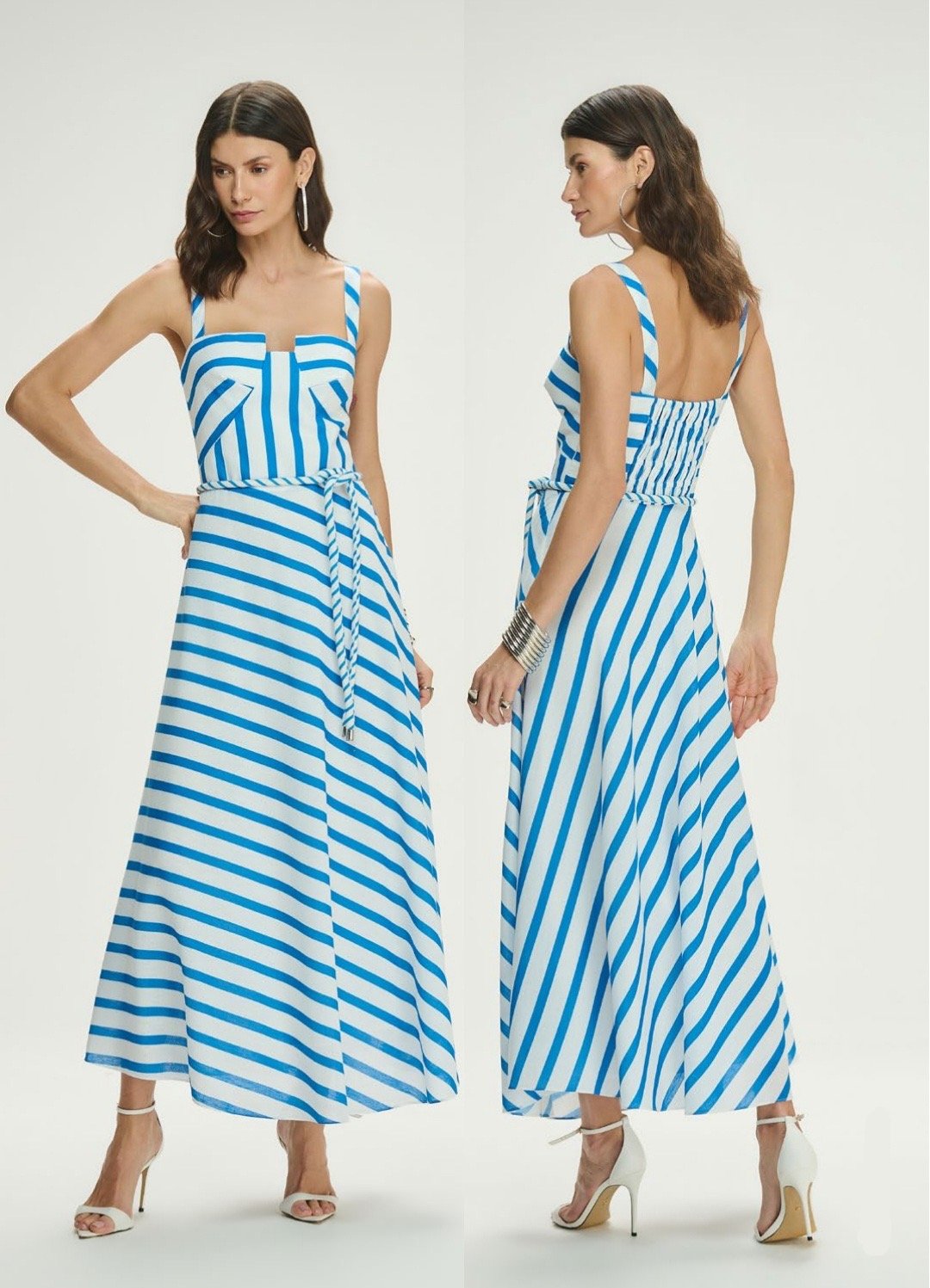 Vestido Maxi Midi Listras