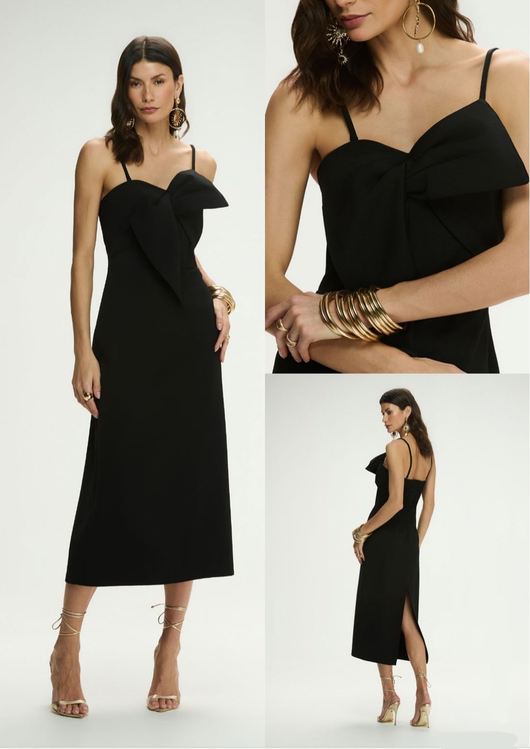Vestido Maxi Mídi Laço