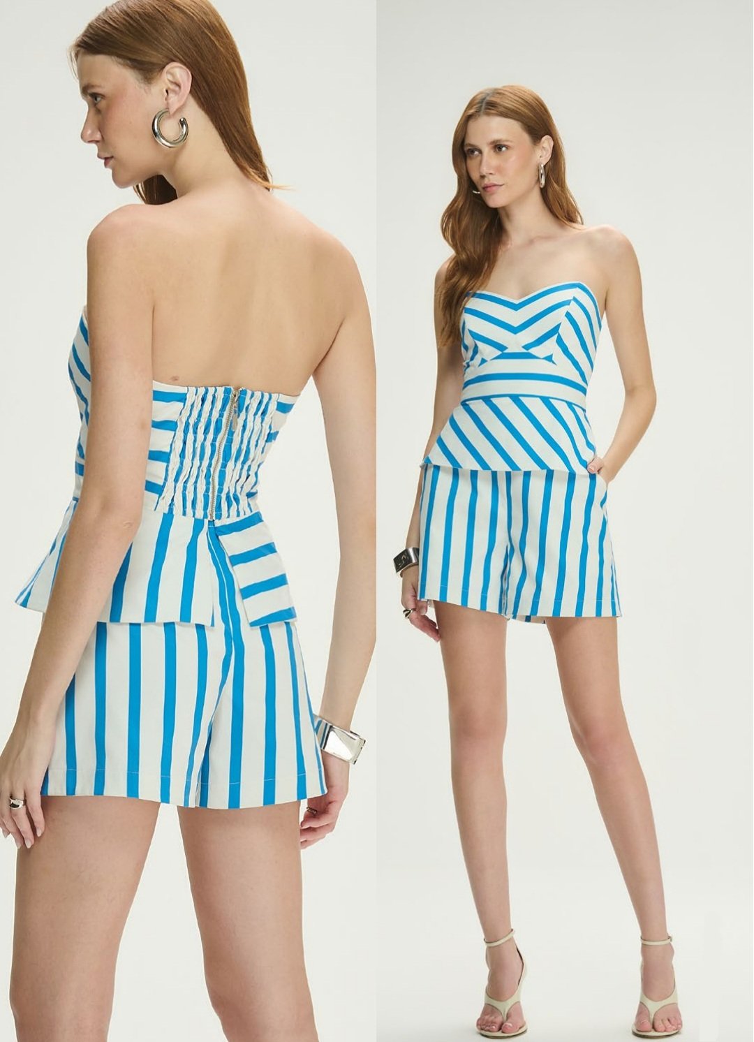 Conjunto Tomara Que Caia Shorts Listras
