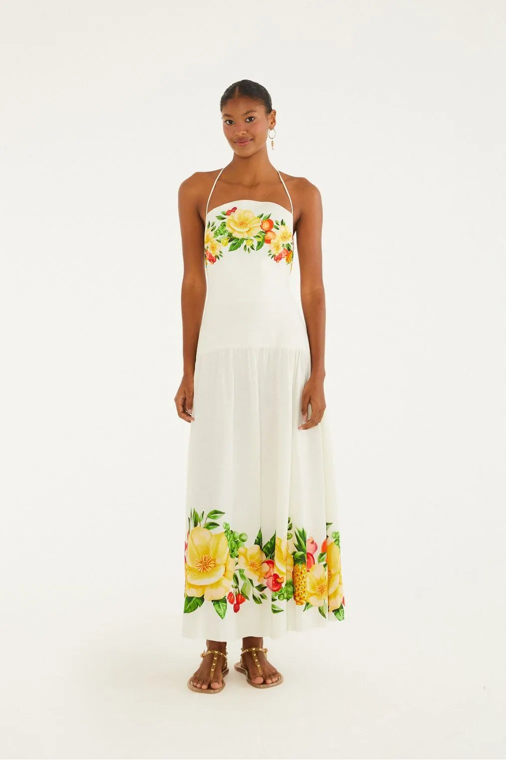 Vestido Longo Floral Picnic