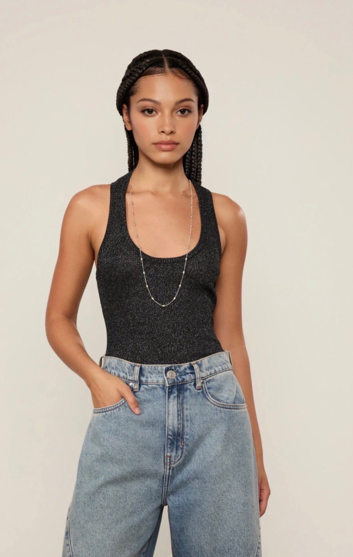Regata de Tricot com Lurex Nadador