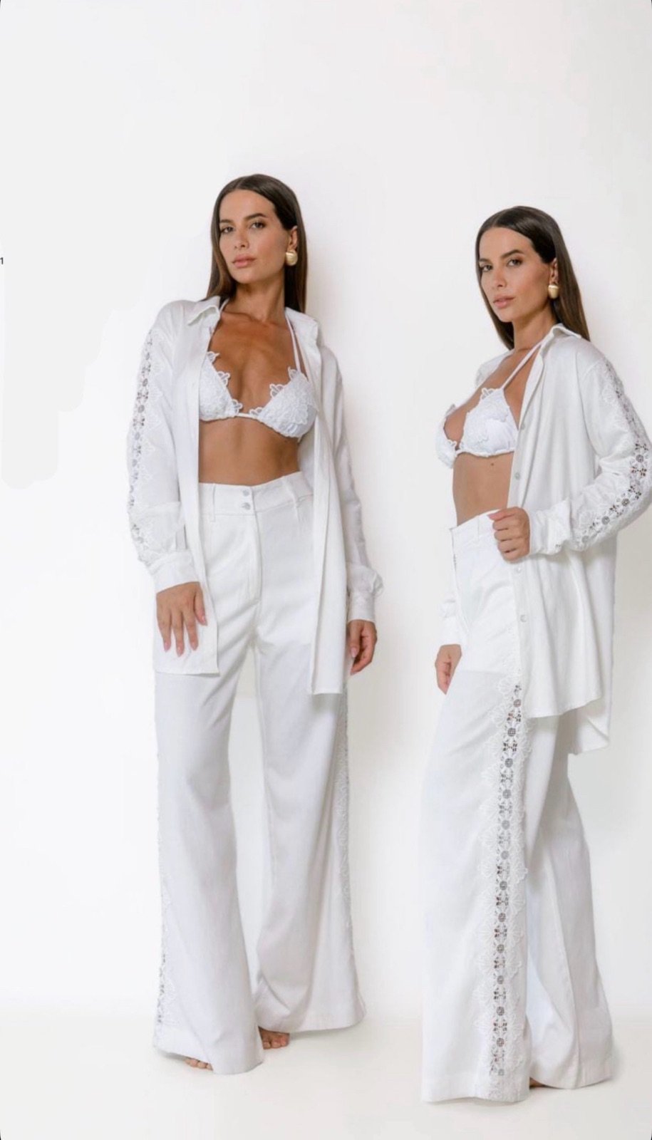 Calça Detalhe Renda