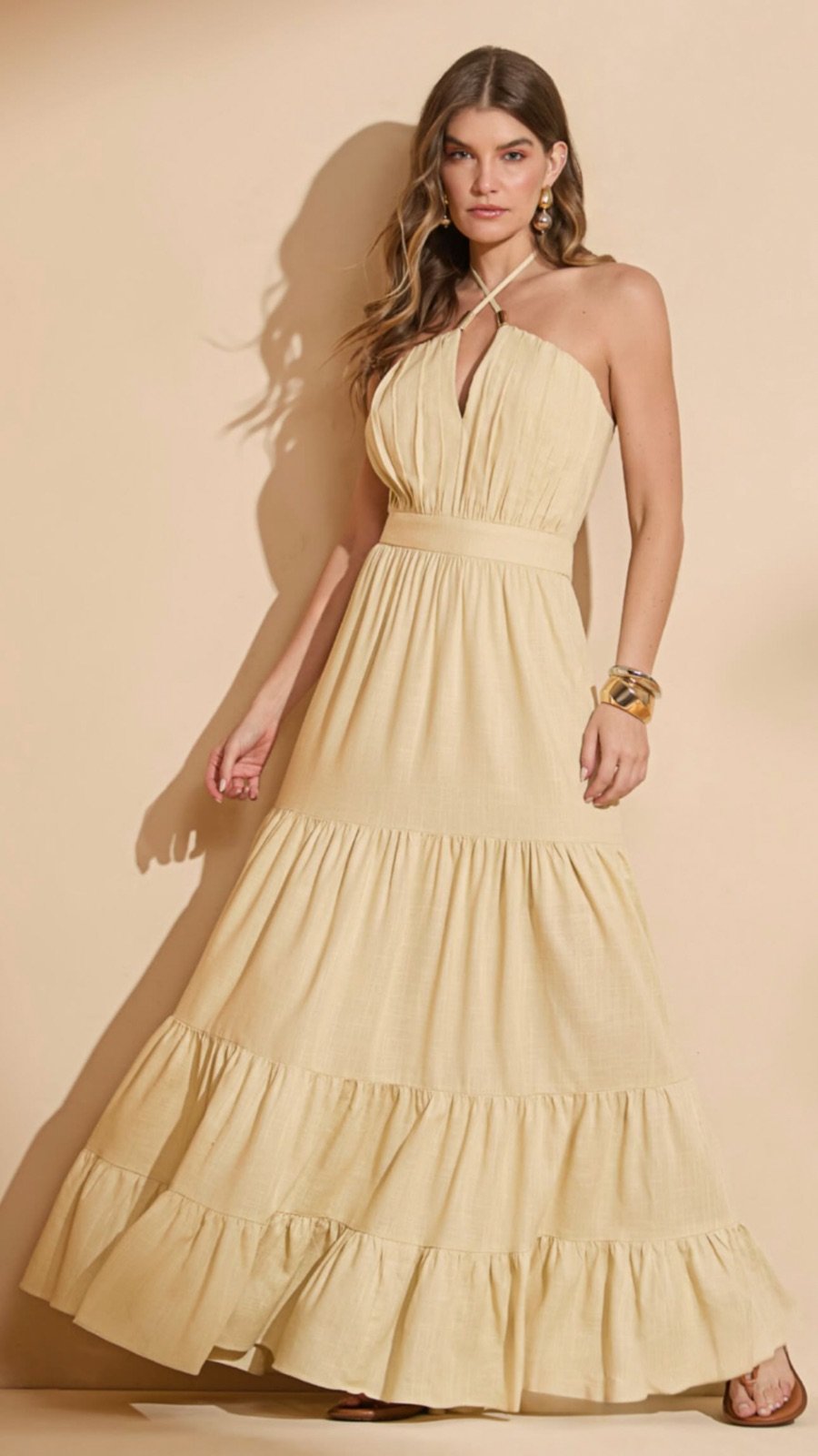 Vestido Selma Longo Alças