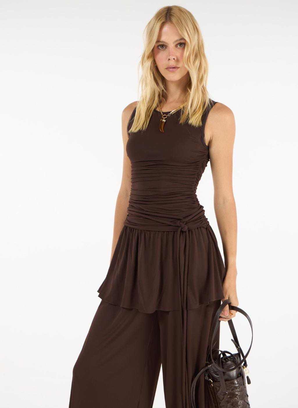 Conjunto Regata E Calça Peplum — foto 2 de 3