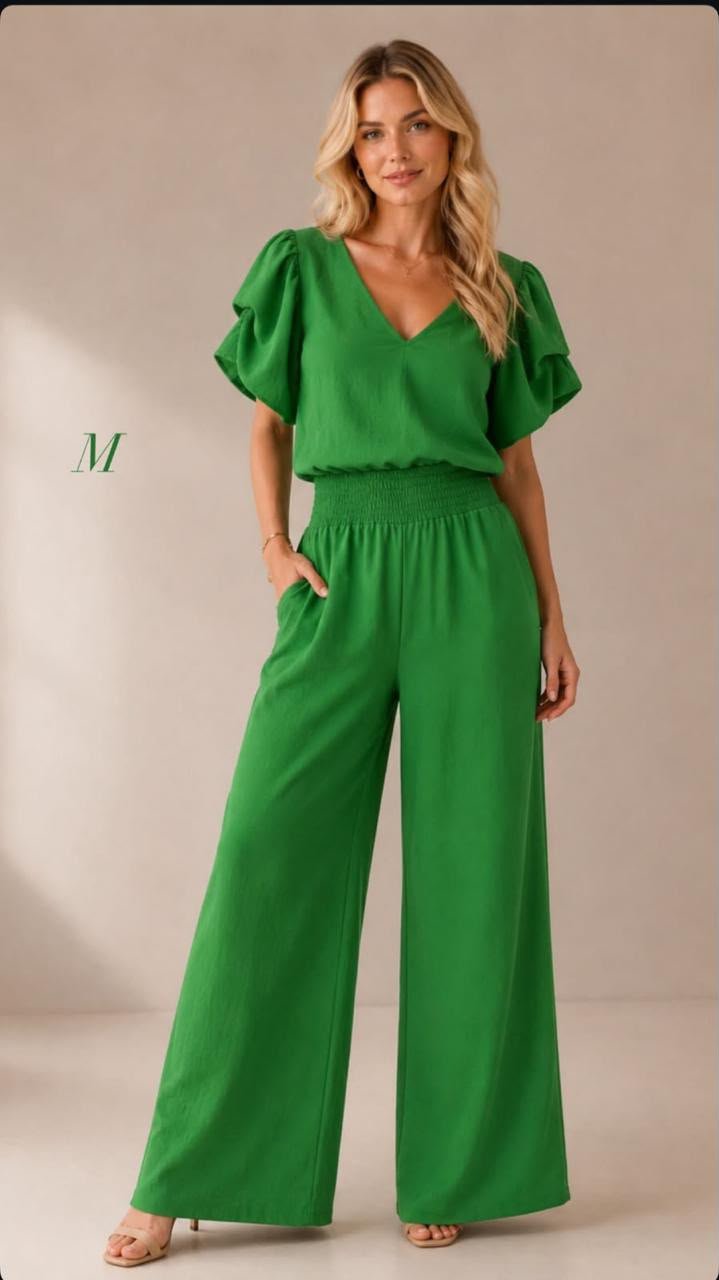 Conjunto Blusa com Calça Cos Lastex