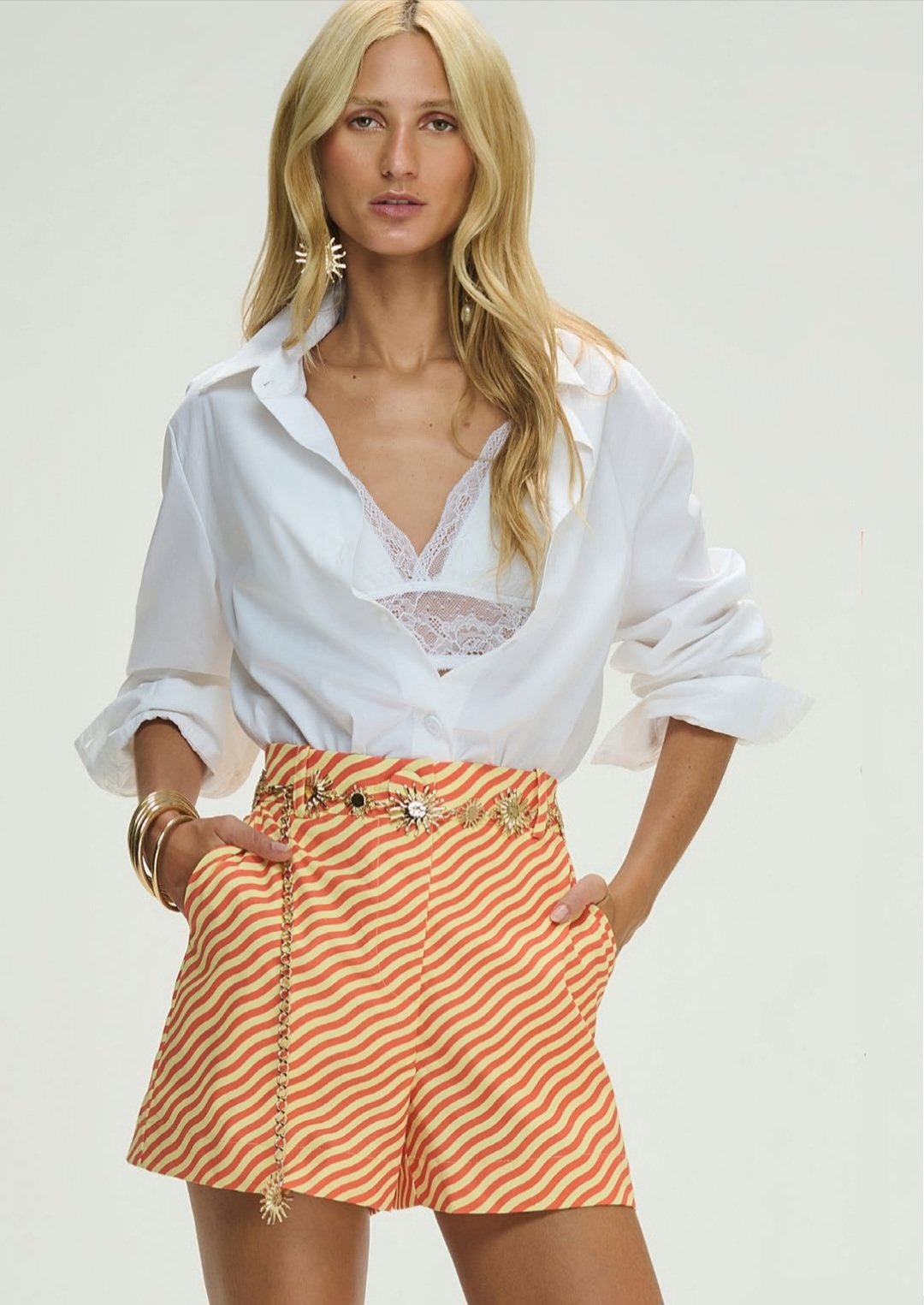 Camisa Classic Monograma Cotton Basics