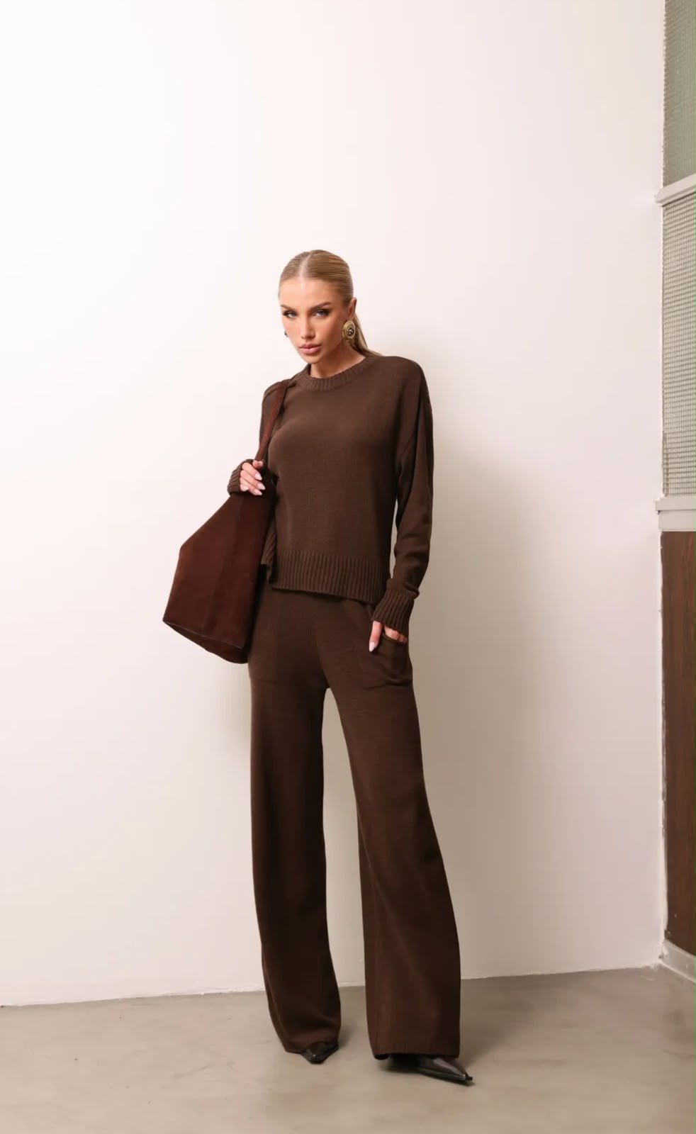 Conjunto Dalva Tricot Calça e Blusa ML
