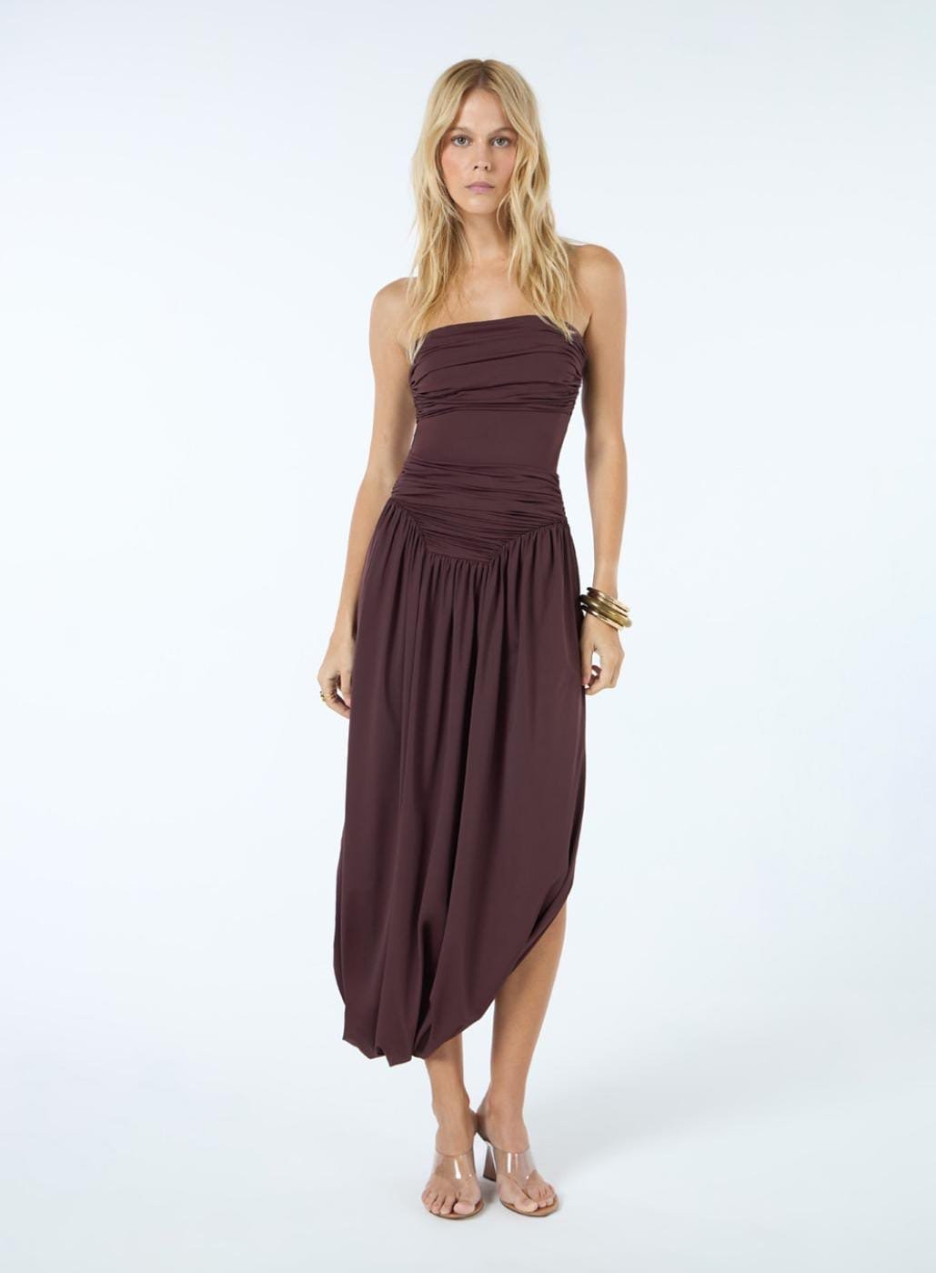 Vestido Maxi Midi Pala Curvada — foto 2 de 3