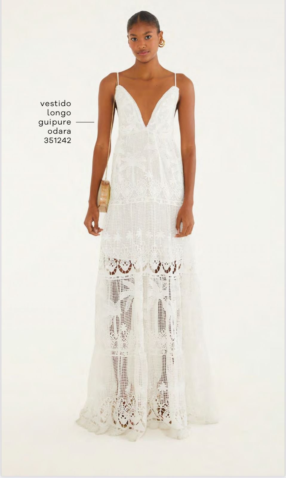 Vestido Longo Guipure Odara
