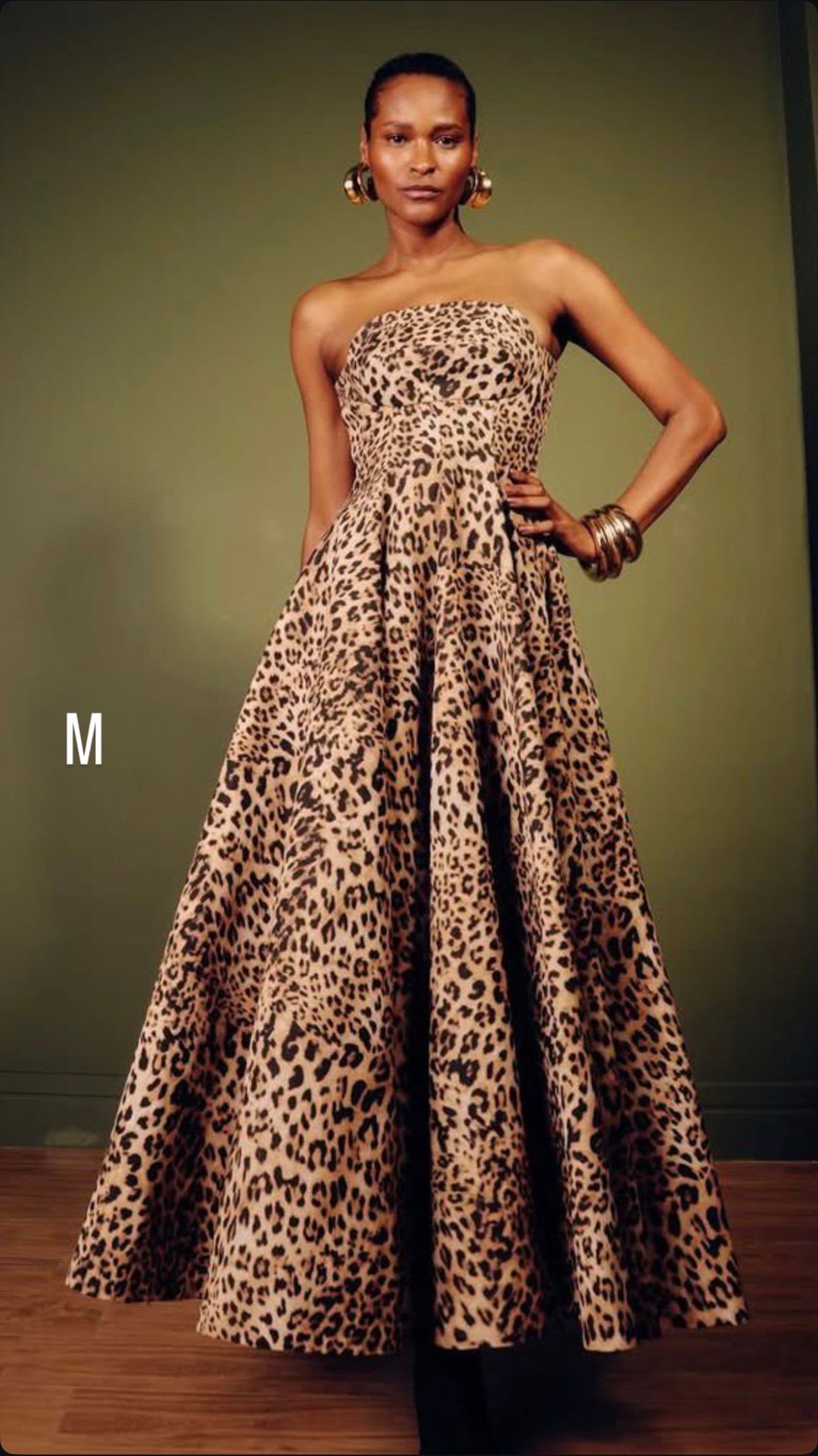 Vestido Longo Rodado Animal Print