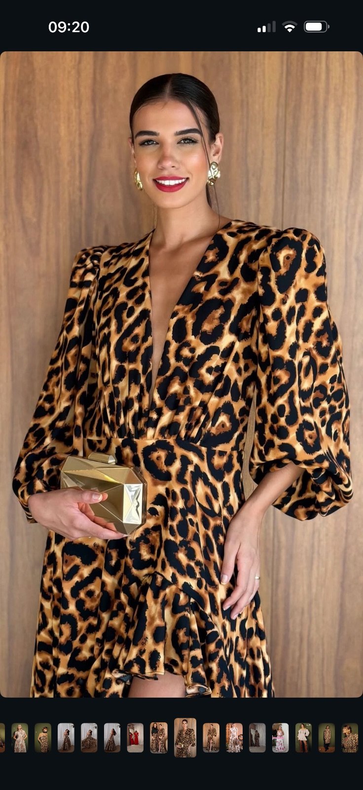 Vestido Longo Assimétrico Animal Print — foto 2 de 2