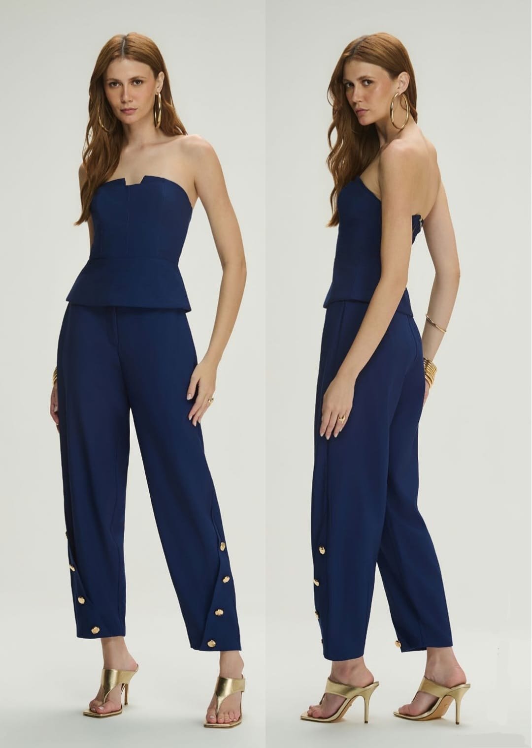 Blusa Corset Sobreposição Recortes
